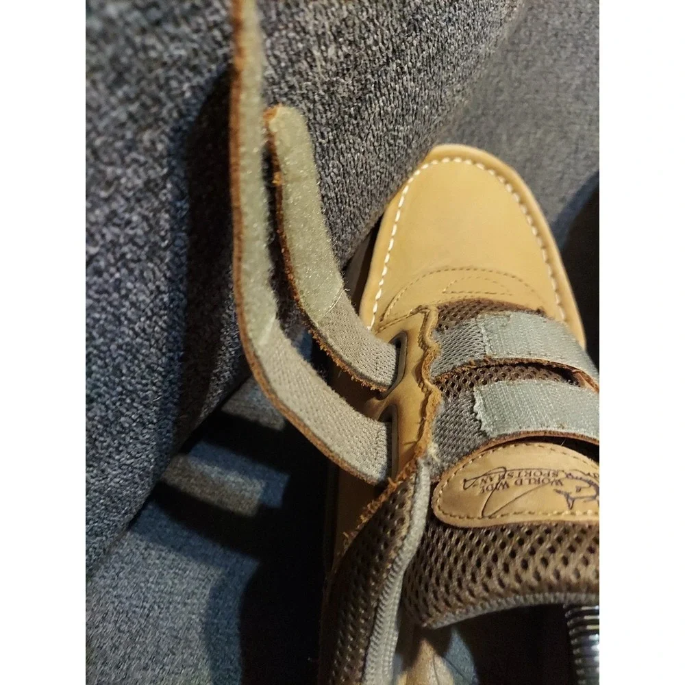 World Wide‎ Sportsman Men's13W Blue Water Two Strap Walnut Tan Outdoors Shoes 🎣